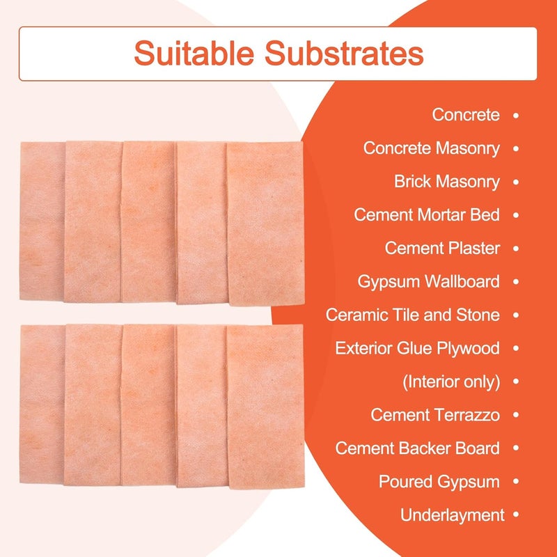 CRIDENG Waterproof Membrane For Shower, Waterproofing Polyethylene Seamless Membrane, Inside Or Outside Corner For Bathroom, Kitchen,Saunas And Wet Areas, Steam Room, Wall, Windows (10pcs Inside) - Image 5